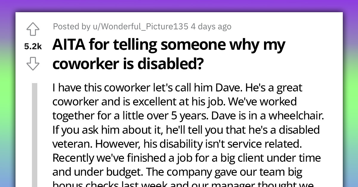 Man "Unintentionally" Reveals The Truth About His Coworker's Injury, Ruins His Chances With A Woman He Likes