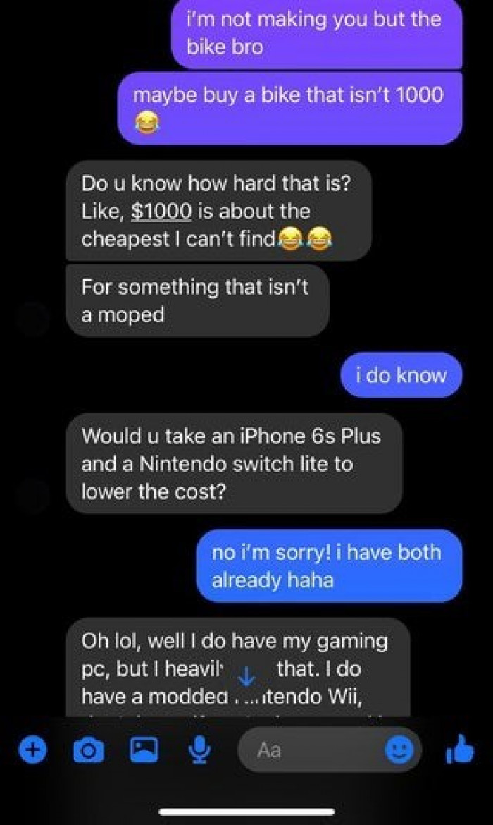 Now, he's making an offer with the seller