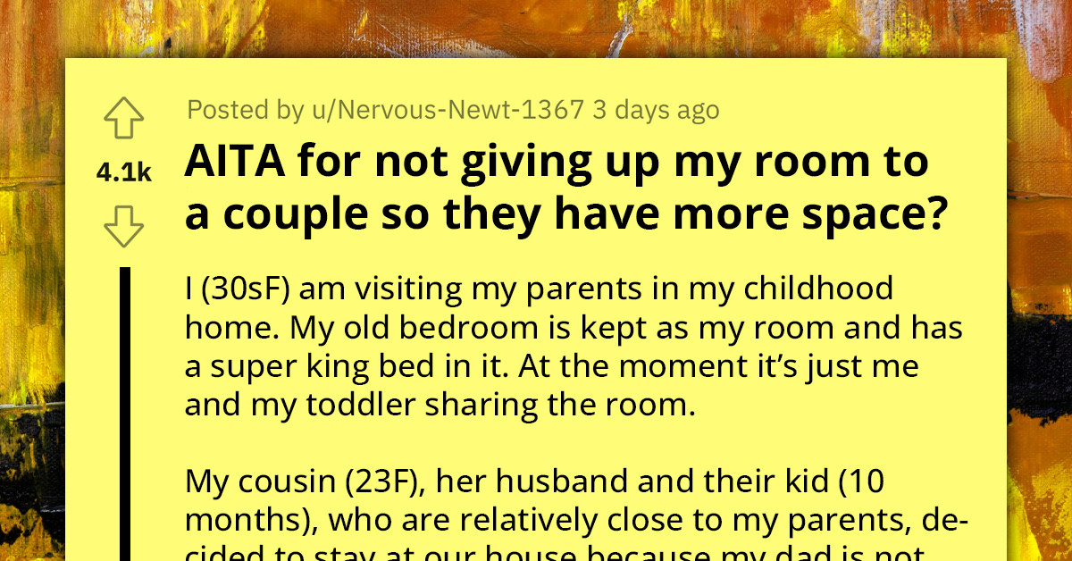 Woman Faces Off With Entitled Guests For Refusing To Give Up Her Larger Room For Their Comfort