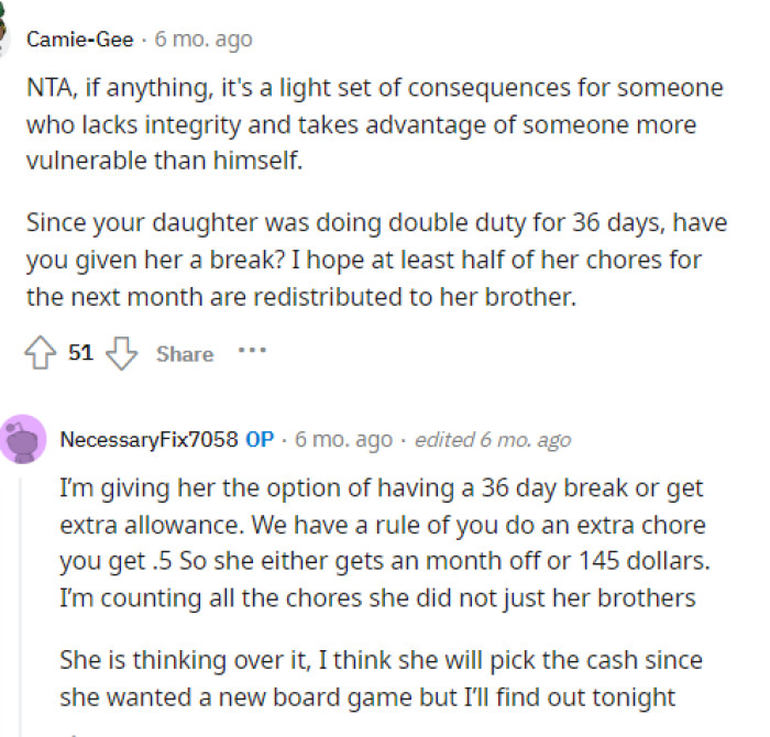 It is definitely a light set of consequences, but he could have been punished much worse and in an unfair way simply because of his lying.