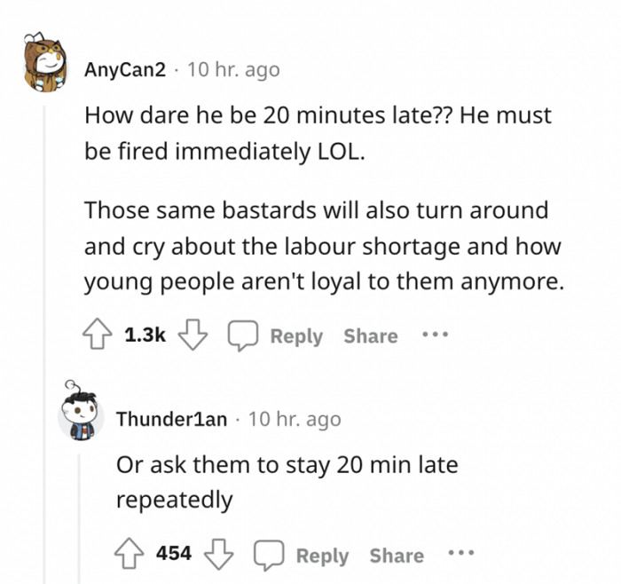 “20 minutes of grace? Not on my watch!”