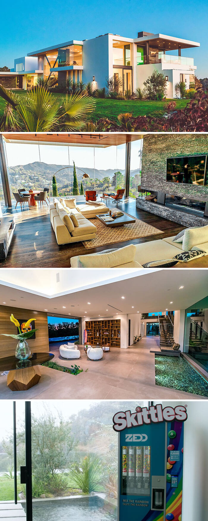 24. Zedd, a DJ and Music Producer, Paid $16 Million for a Mansion That Includes a Skittles Machine.