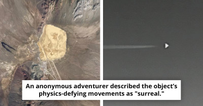 Mysterious 'Dorito' Shaped Craft Observed Over Area 51 at Night Raises UFO Speculation