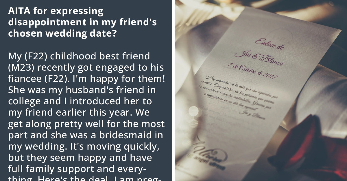 A Pregnant Woman Accused Of Timing Her Due Date With Her Friend's Wedding