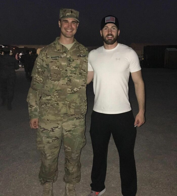 "In 2016, I Met Chris Evans While Deployed To Qatar. As We Waited For The Trailer For What Felt Like (Possibly) His Last Marvel Movie"
