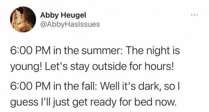 18. The cozy feeling hits differently when it's fall.
