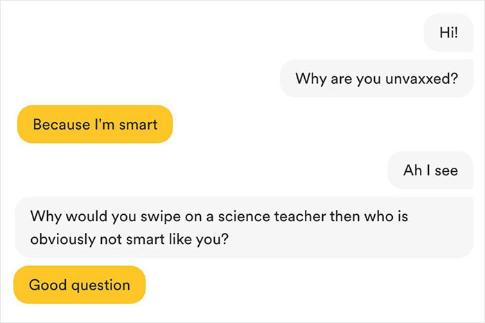 9. He decided to no longer be connected with me on the platform.