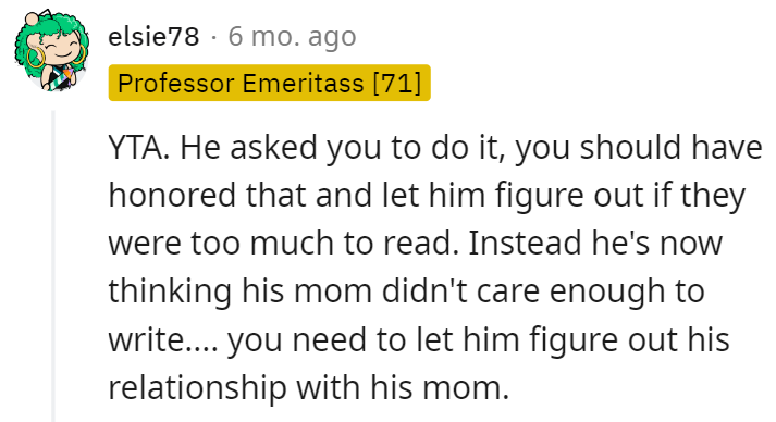 Let him figure it out