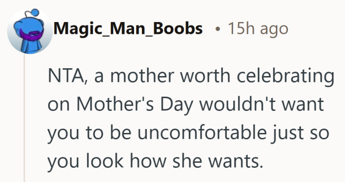 Hard to call it a celebration if someone has to be uncomfortable just to fit the picture.