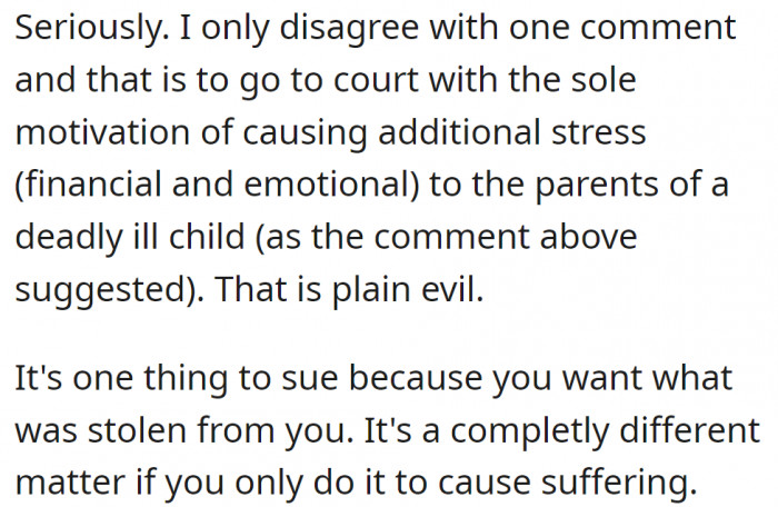 Two wrongs do not make a right