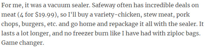 30.  A vacuum sealer