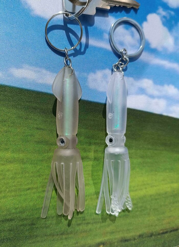 "An Old Squid Keychain And A New One"