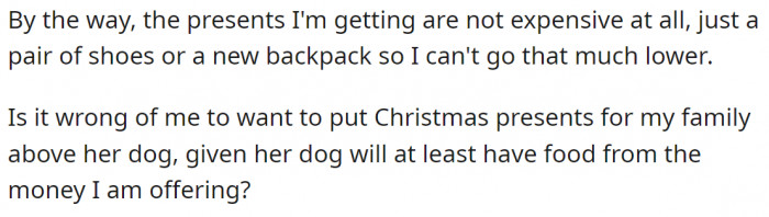 As an animal lover, OP is in a dilemma