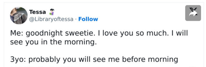 3. Well, she’s right