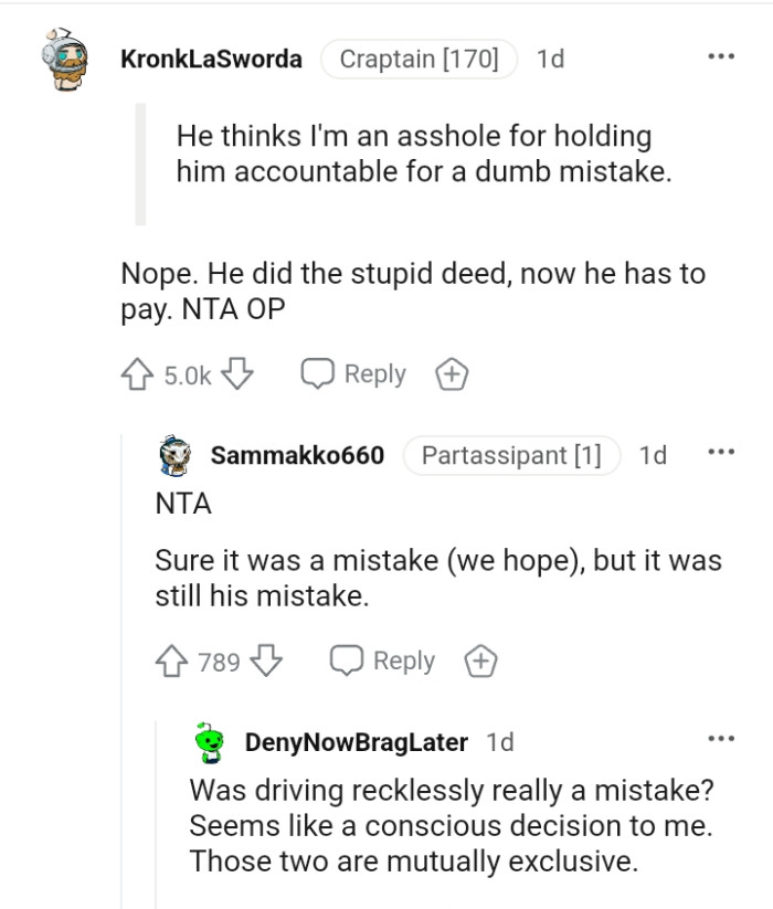 He Did the Stupid Deed and Now Has to Pay for It