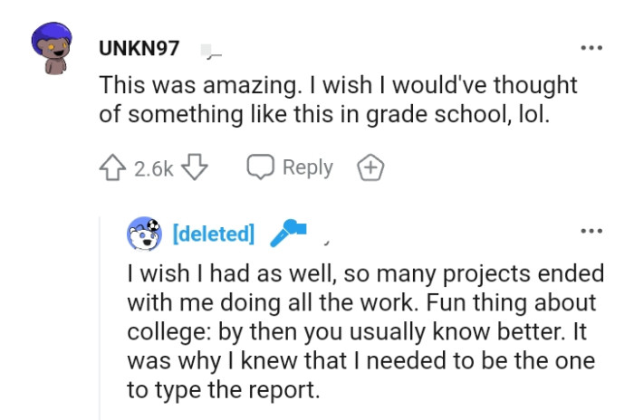 This Redditor wishes they thought about something like this in grade school