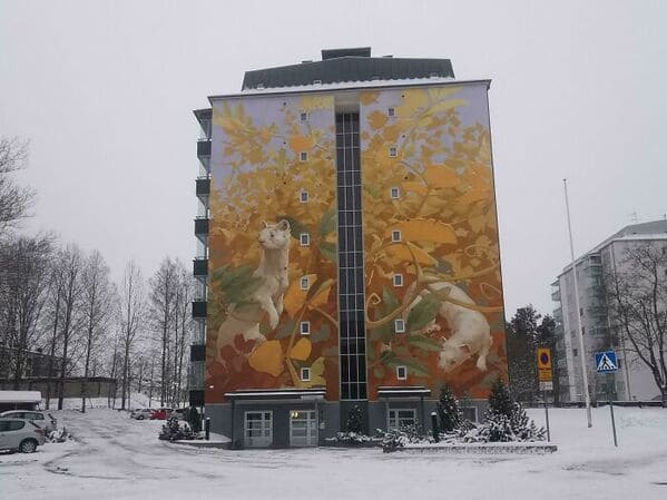 36. “This Wall Painting On My Street (2 Painters Worked On This)”