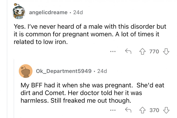 It's not common for men to have this disorder.