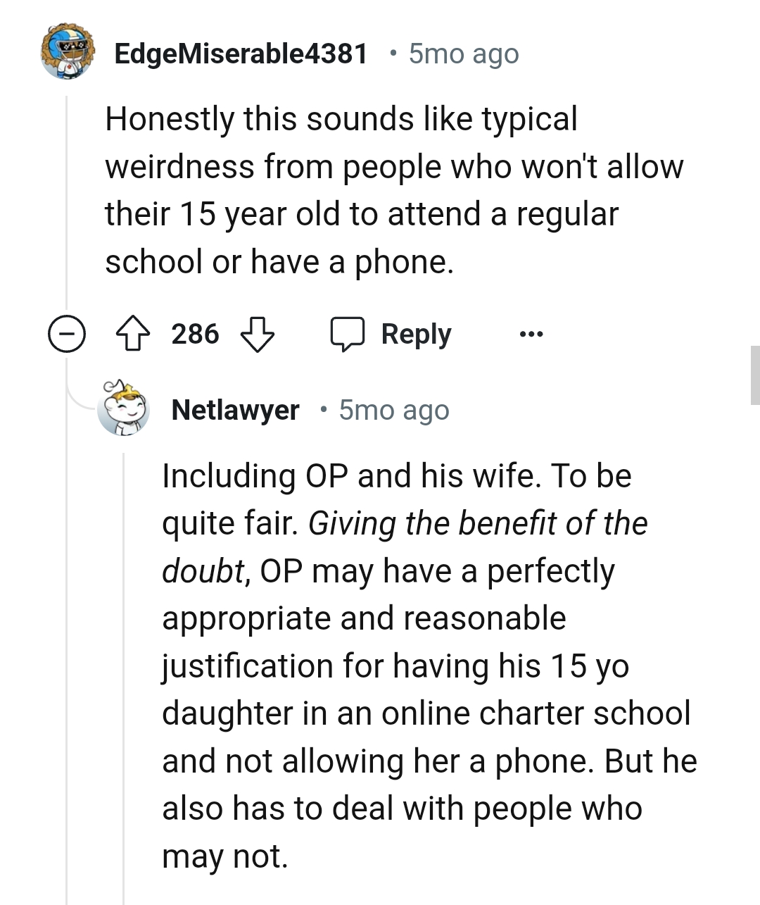 This Redditor is being quite fair