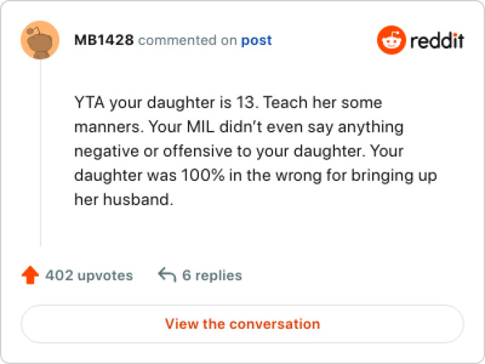 OP's daughter was totally in the wrong for doing that
