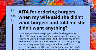 Woman Can't Decide What Food To Order, Then Gets Angry At Frustrated Husband For Not Ordering Anything For Her