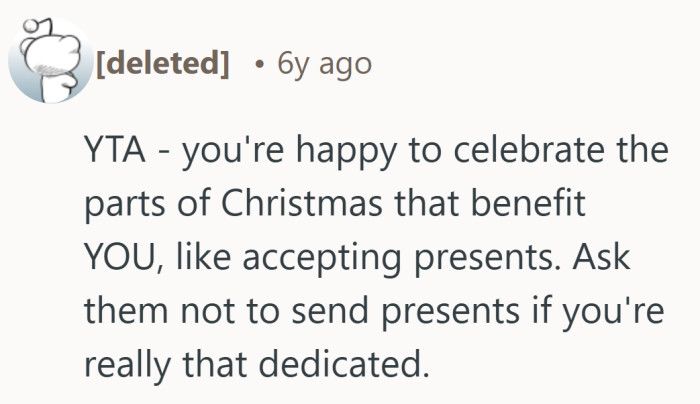 The stance wobbles when the gifts are still accepted.