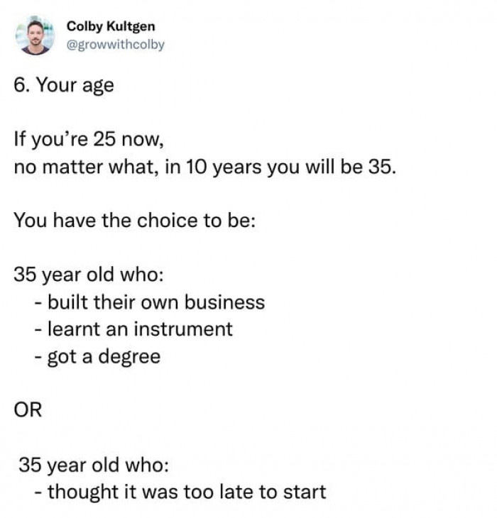 Your age