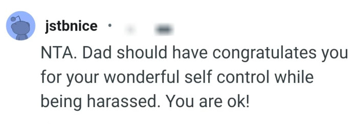 The OP has a wonderful self control