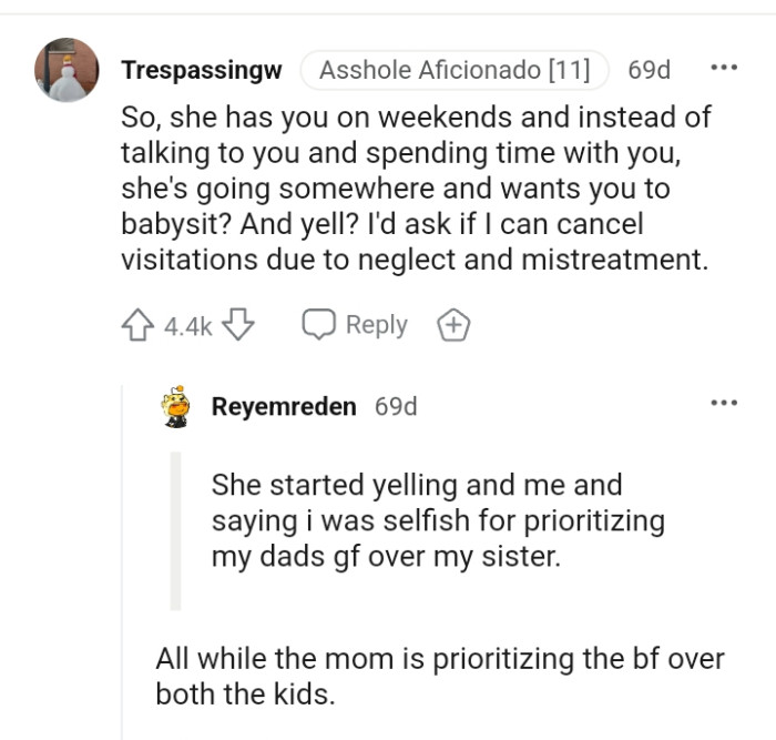 This Redditor would ask if she can cancel appointments