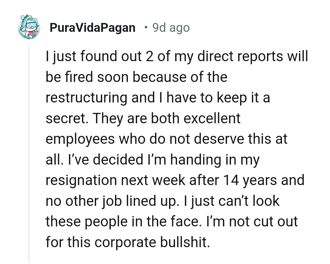 15. Being an excellent employee