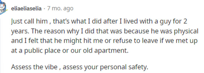 She ended up calling him first, but he still asked to meet up and talk about it, even though the answer was the same, which made for a fully awkward situation.