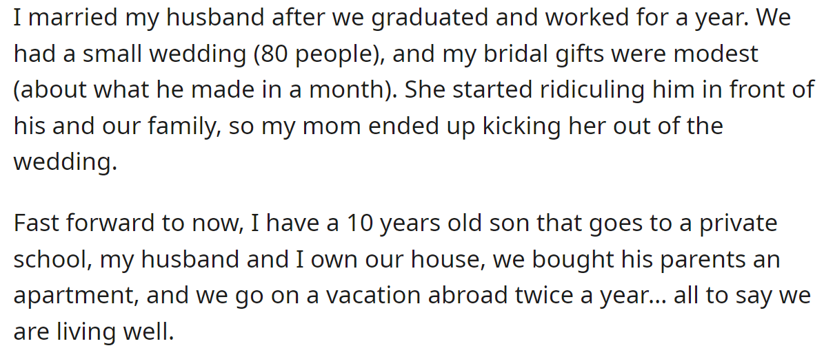 While the OP finished her education, found a job, and then married:
