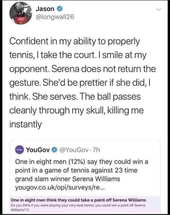 25. Serves you right