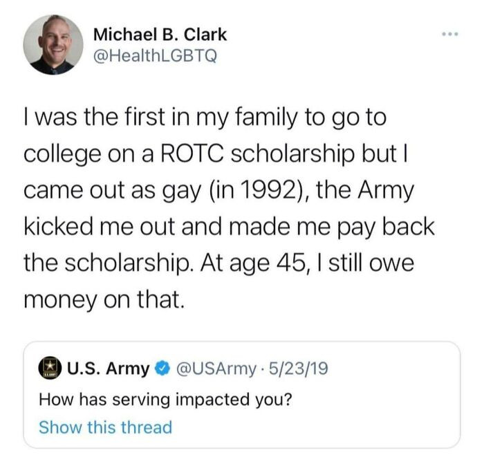 32. The Army Kicked Me Out Because I'm Gay