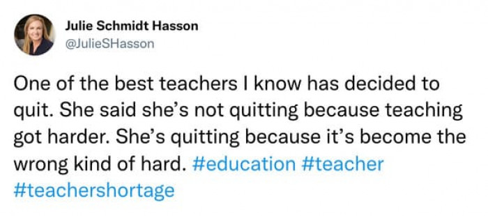 5. None of the previous problems in education were addressed, and then the pandemic hit.