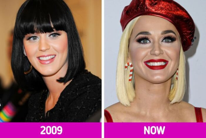 5. Katy Perry has changed a great deal over the course of her career