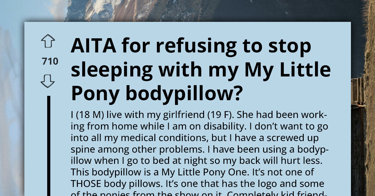 This Man Uses A ‘My Little Pony’ Body Pillow For Pain Relief, And His Girlfriend Isn’t Having It