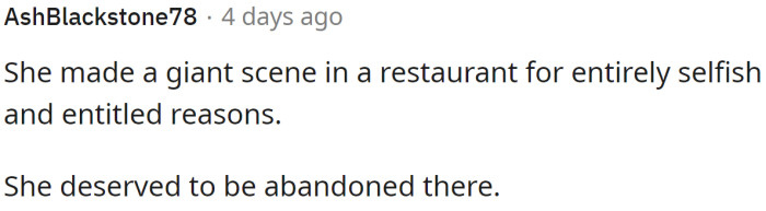 A big scene without reason