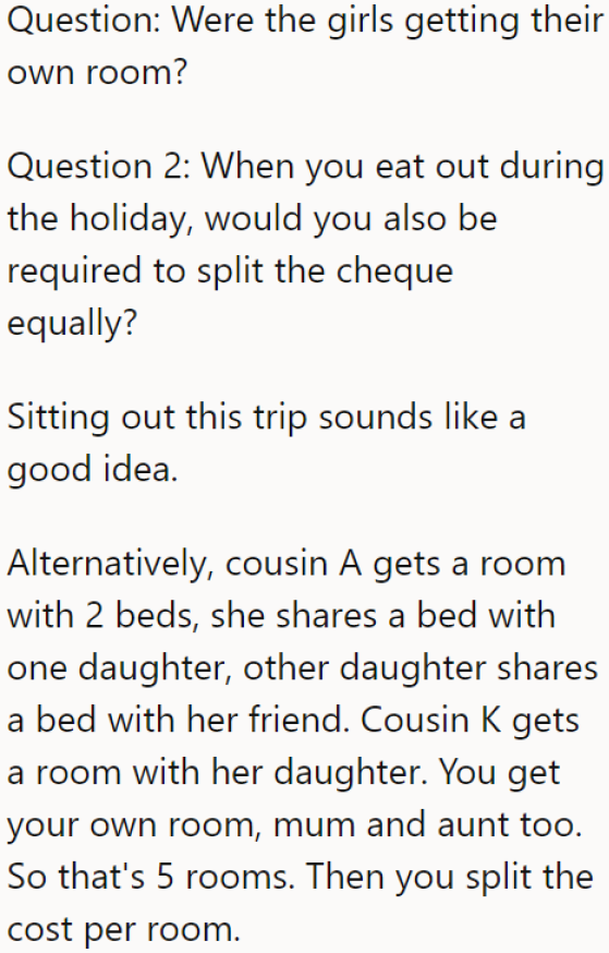 Since the cost of the trip is split unfairly, it's indeed a good idea for the OP to sit out on the trip.