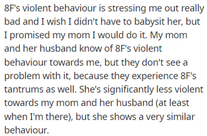 OP's Mom and Her Husband Are Aware of Their Daughter's Behavior but They Don't Care