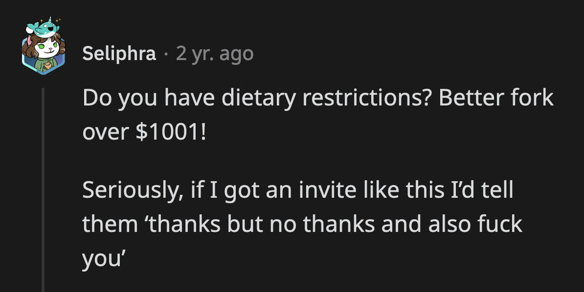 Would you still feel honored to be invited?