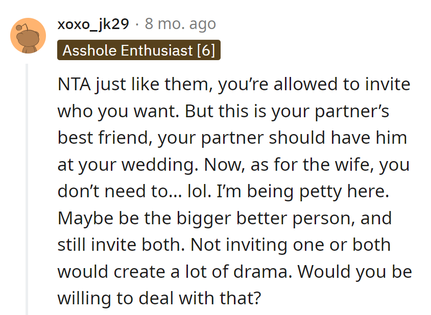 Be the Bigger Person, Invite Both, and Let the Wedding Steal the Spotlight.