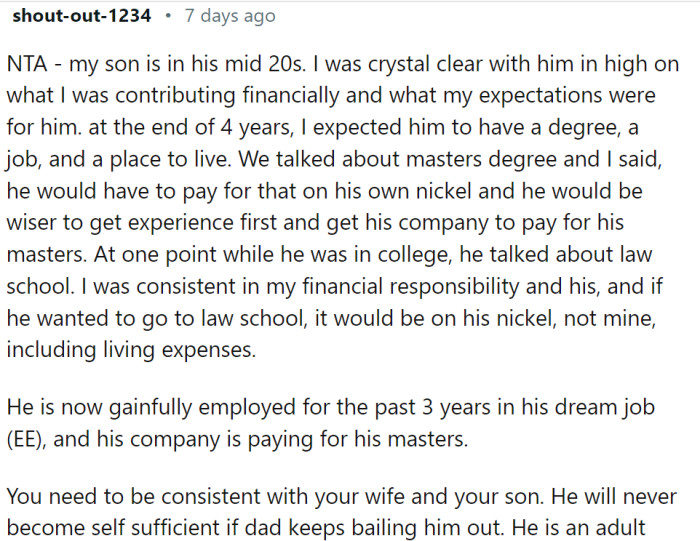 This Redditor shared their experience, and it shows how OP should do it: