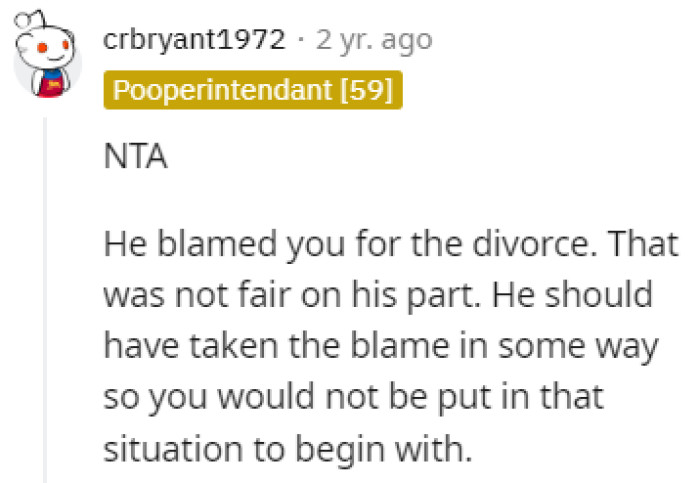 He put OP in a terrible situation.