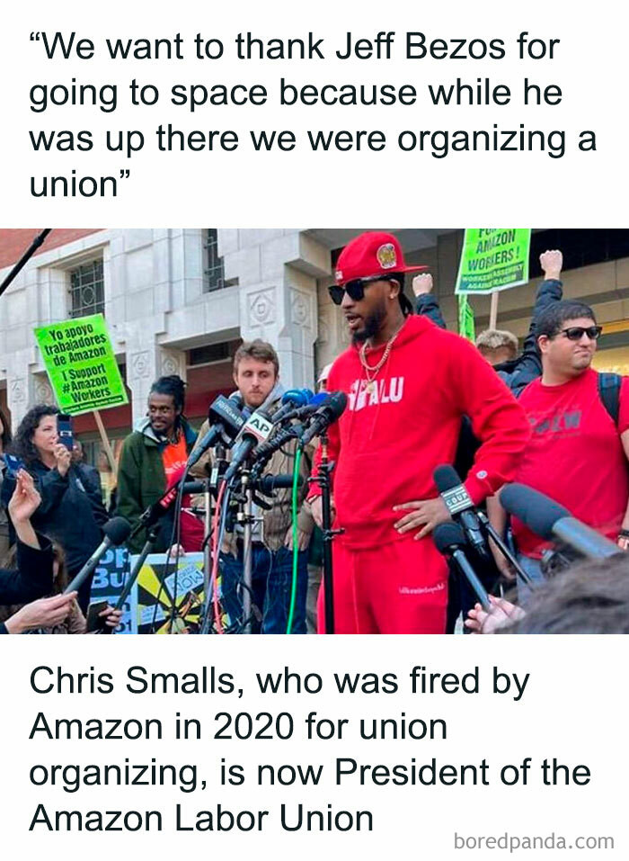 3. Now president of the Amazon Labor Union