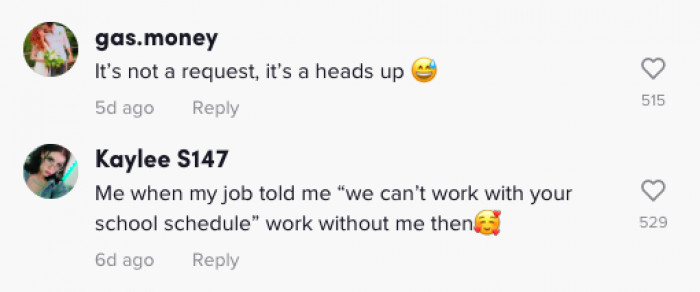 We Can't Work with Your School Schedule
