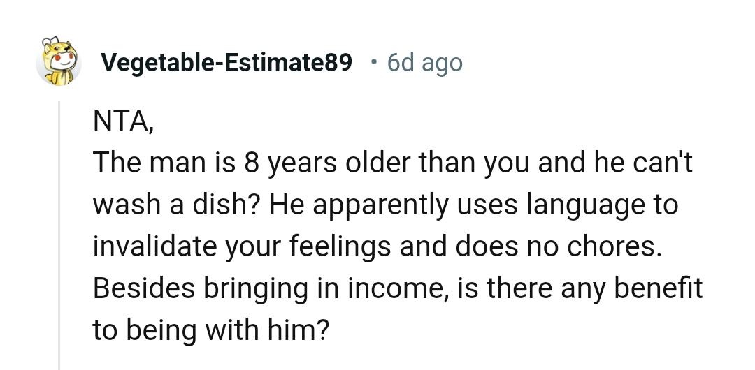 Is there any benefit to being with him?