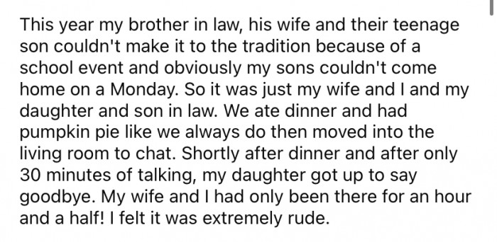 The Redditor says he felt his daughter was being 