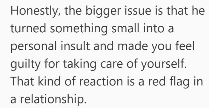 When vegetables start a relationship argument, the problem usually runs deeper than dinner.