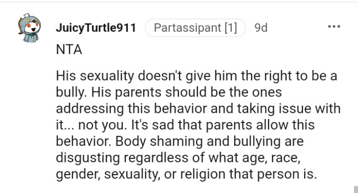 It's sad that parents allow this behavior